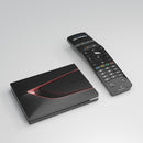 Formuler Z12 Ultra media player and BT3 remote control on gray background
