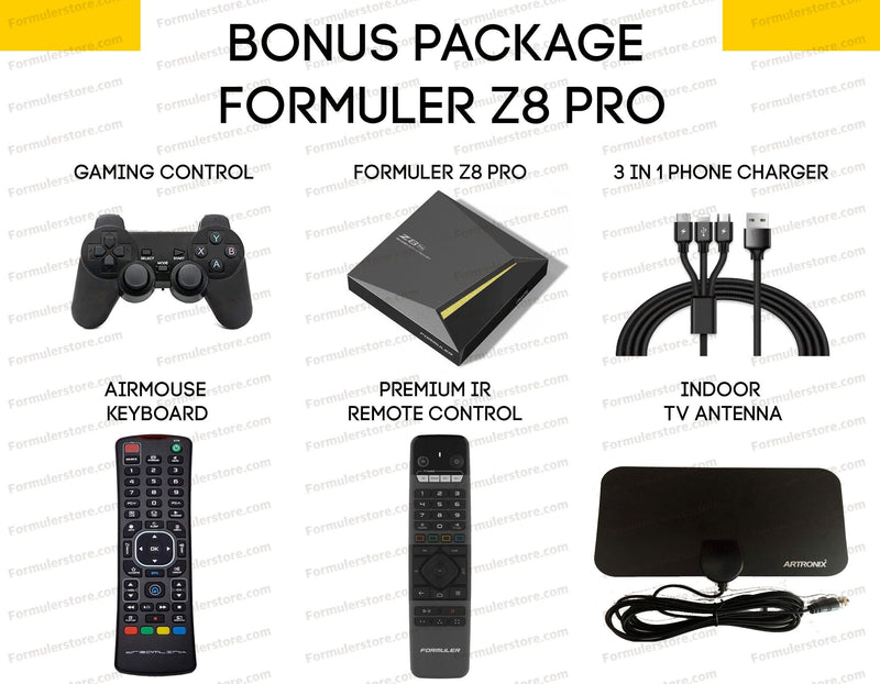 Formuler Z8 PRO BONUS PACKAGE