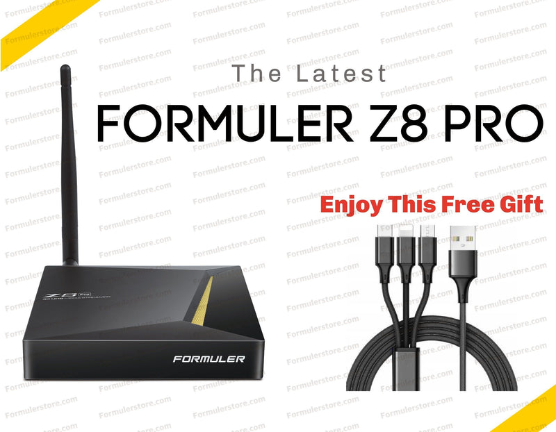 Formuler Z8 PRO 4K Media Streaming Box Formulerstore.com 3 IN 1 USB Phone Charger Cable 