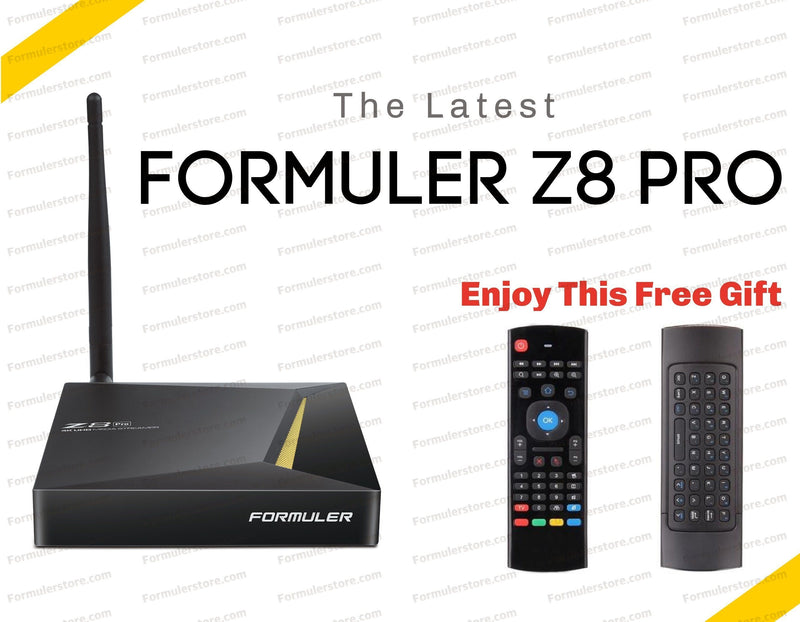 Formuler Z8 PRO 4K Media Streaming Box Formulerstore.com Air mouse Remote & Keyboard 