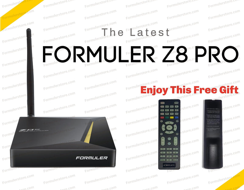 Formuler Z8 PRO 4K Media Streaming Box Formulerstore.com Luminous Original Remote 